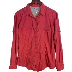 Columbia Women's GRT Button Down Long Sleeve Shirt Size Large